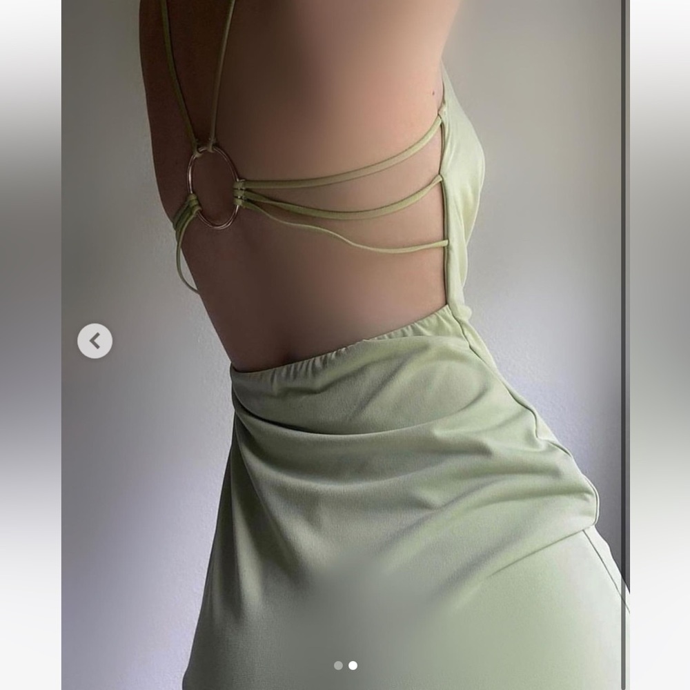 Strappy Light Green Dress